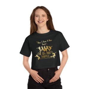 The 80's Party Shuffle Champion Women's Heritage Cropped T-Shirt