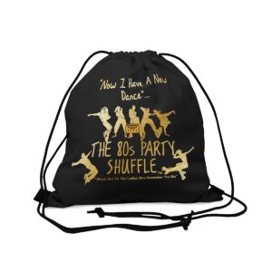 The 80's Party Shuffle Outdoor Drawstring Bag